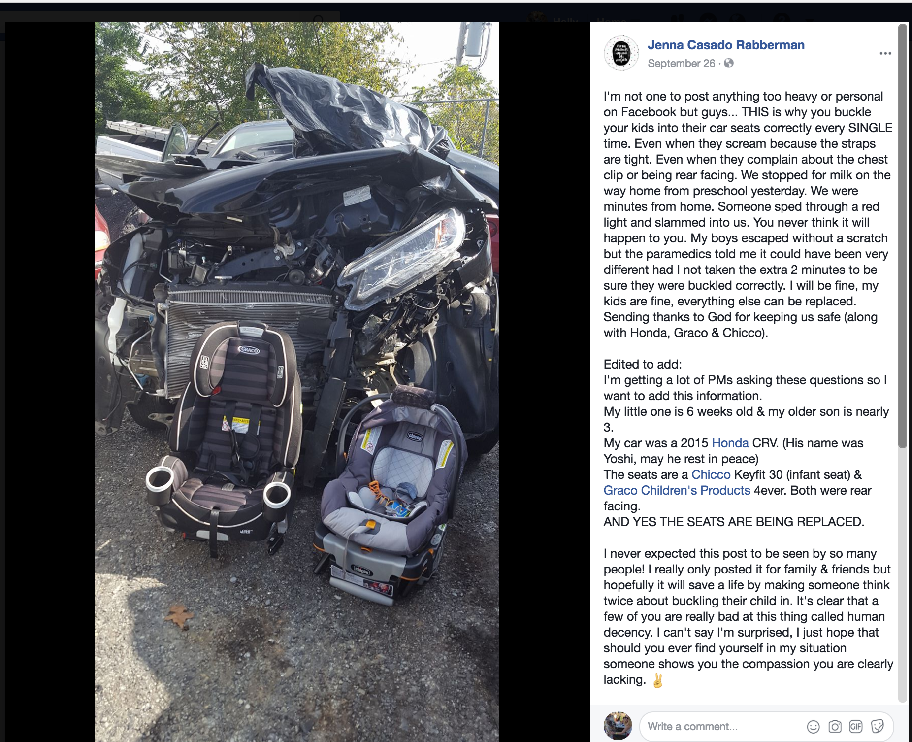 graco car seat accident